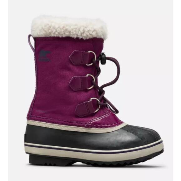 Sorel Other - Sorel YOOT PACT NYLON GIRL WATERPROOF SNOW BOOT Wild Iris Dark Plum Size 6 EU 38